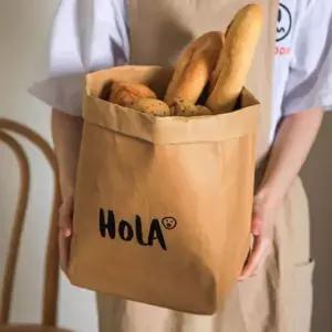 젖지않는 에코 페이퍼백 종이가방 유럽감성 빈티지