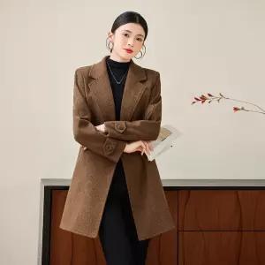 여성자켓 가을 겨울 모직 코트 도톰한 고급스러움 캐주얼 하프 자켓 심쿵해외구매