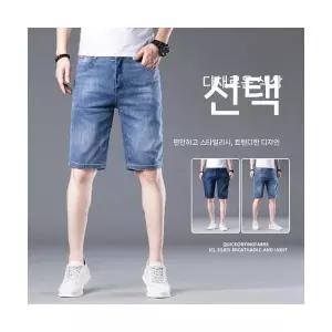 보니따스 남성 청반바지 숏 여름 데님 반바지 일자 캐주얼 ADOR2
