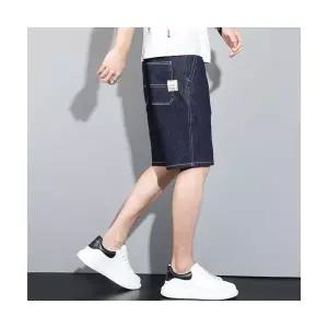 보니따스 남성 청반바지 숏 여름 허리밴딩 일자 데일리 아우터 5부 바지 트렌드 ADOR2