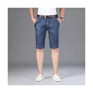 보니따스 남성 청반바지 숏 데님 반바지 여름 슬림 일자 캐주얼 5부 ADOR2