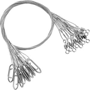 AMY스포츠 고강도 낚시 리더 스틸 헤비 듀티 와이어 라인 스테인리스 솔트워터 화이트 니켈