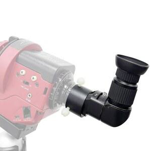 금속 어댑터가 장착된 폴라 스코프용 직각 뷰파인더 90도 줌) 스코프 크라우치 더 | 내장(1배-2배 간편한 선명하고 카메라 뷰어: 망원경용 및 없음 파인더 - 정렬 디옵터 이상