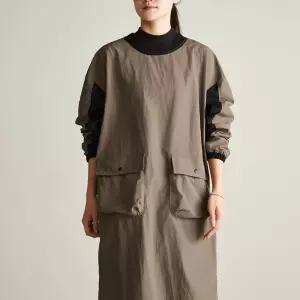 긴팔앞치마 작업복 발수천 전신 미용 주머니 긴소매 앞치마