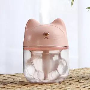 이쁜 실내 디자인 조명 저소음 공기 정화 무드 가습기 미니가 usb가 케릭터가 미니케