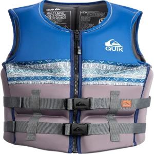 퀵실버 남성 구명조끼 USCG 캐나다 교통부 승인 제트 스키 웨이크보드 래프팅 세일링 서핑 보트용 타입 III