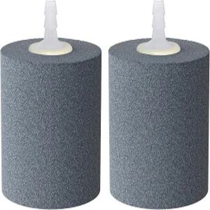 파플라이 수족관 에어 스톤 2인치 어항 버블러 원통형 기포 방출 도구 펌프 버킷 작은 연못 및 DWC 시스템