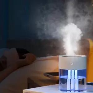 대용량 3구 USB 가습기 2L 저소음 통세척 거실 침실 무드등