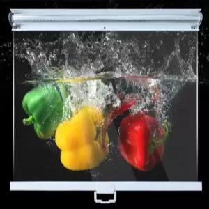 냉장고롤스크린 투명롤스크린 블라인드 업소용