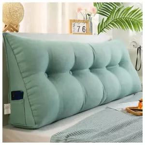 침대 삼각 등받이쿠션 150cm(민트)