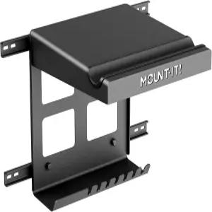 마운트 잇! 선반과 후크가 있는 자전거 벽걸이 수평형 실내 거치대 차고 홈 공간 절약형 단일 도로 산악