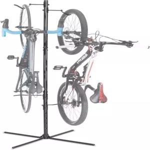 사이클링딜 바이크 버티컬 프리스탠딩 행거 주차 랙 - 완전히 조절 가능한 중력 저장 바닥 스탠드 차고나