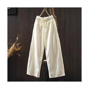 아브릴 여성9부바지 레이스 슬림핏 여름 9부 슬랙스 UNO2