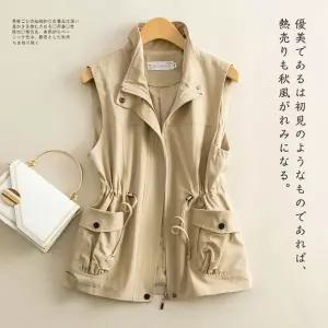 스트레인지 여성용 캐주얼 나시 조끼 야상 쇼트 데일리룩 봄가을 KUK3