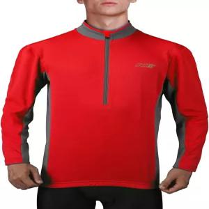 bptti 남성 사이클링 저지 롱 슬리브 MTB 자전거 티셔츠 하프 프론트 지퍼 및 3-리어 포켓 포함
