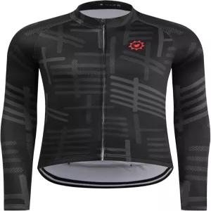 GCRFL 남성 사이클링 저지 롱 슬리브 바이크 셔츠 3+1 지퍼 포켓 통기성 퀵 드라이