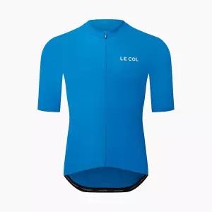 르 콜 남성 라이드 저지 반팔 사이클링 셔츠 경량 통기성 수분 위킹 S - XL