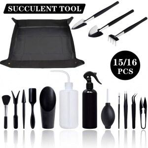 정원 화분 키트 8 16PCS 다육 식물 도구 세트 원예 매트 꽃 분재 이식 모종