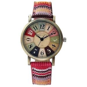 고사사 멀티컬러 여성용 우븐 스트랩 패션 패턴 시계 보호 히피 캐주얼 스타일 멋진 여성 선물