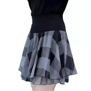 라인 댄스복 라틴 댄스치마 스커트 밸리 반짝이 스포츠댄스 드레스몰