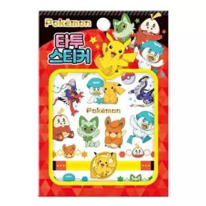 포켓몬 New 타투스티커 4P 유아 뷰티 스티커놀이 데코