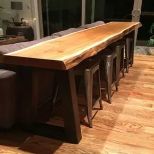 아일랜드식탁 우드 홈카페 테이블 조리대 높은 책상 홈바