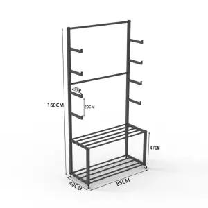 스탠드 행거 거치대 바퀴형 진열대 스노우보드 선반