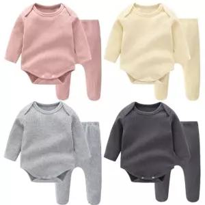 파스텔 골지 바디슈트 타이즈 2종세트 204307