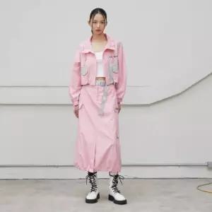 에고이스트 아웃포켓 포인트 컬러 배색 스커트 (EQ2WS363) 401953