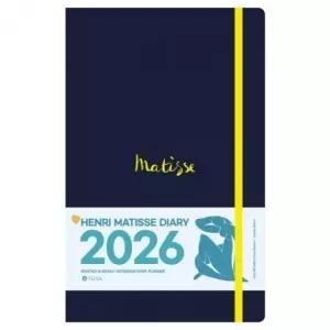 2026 아트 다이어리 블루 앙리 마티스 디자인 월간 계획 노트