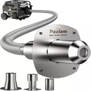 PAZLAM 발전기 배기 연장 소음기 키트 - 퍼먼 혼다 챔피언 등을 위한 범용 핏 유연한 파이프가 있는 고강도