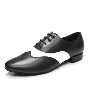 ZYXWVU 남성 볼룸 댄스 슈즈 레이스업 로우 힐 라틴 살사 탱고 모던 캐릭터 연습