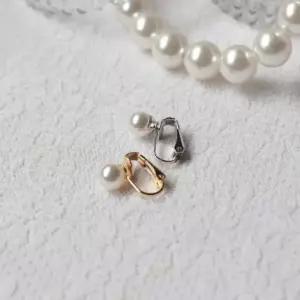 귀찌 라운드 진주 귀걸이 방울 이어커프 빅 PgI6+7SJU