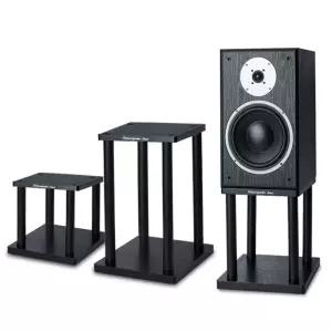 북쉘프 오디오 받침대 우드 스피커 거치대 리어 스피커거치대 오디오랙 랙 체리우드 철제