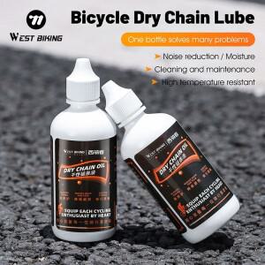 WEST BIKING 자전거 드라이 체인 윤활유 도로 오일 방수 녹슬지 않는 특수 사이클링 액세서리 100ml