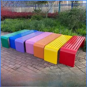 야외 공원 벤치 긴의자 엔틱 의자 평벤치 스테인레스 놀이터