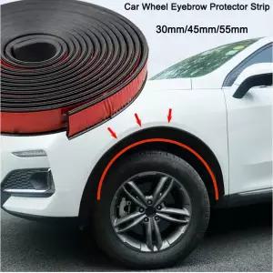 호환  자동차 휠 눈썹 고무 스트립 휠 아치 보호대 자동 머드가드 립 바디 키트 보호대 스크래치 방지 도장