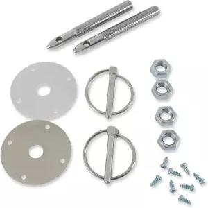 미스터 개스킷 1017 후드 및 데크 고정 키트 - 나사 장착 스커프 플레이트 포함