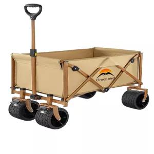 수레 상판형 웨건 폴딩 광폭 타이어 이동식 카트 오픈형