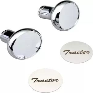 알루미늄 인테리어 액세서리로 만든 트랙터/트레일러 에어 밸브 노브 한 쌍 켄워스 T680 피터빌트 379 389