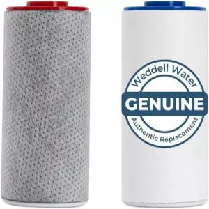 웨델 듀오 샤워 필터 교체 카트리지 전체 세트 - NSF 인증 염소 PFAS 및 미립자 제거 한 피부와 모발을