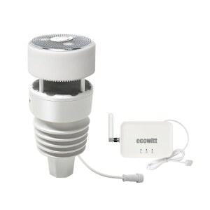 ECOWIT GW3001 기상 관측소, GW3000 Wi-Fi 및 이더넷 게이트웨이와 WS90 센서 어레이 포함, SD 카드 포트, 실내 실외 온도 / 습도 비 풍속계 태양열 자외선, 915MHz