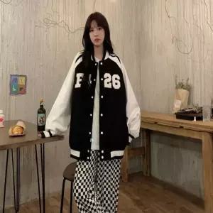 여성 스포티 오버핏 야구잠바 봄 가을 항공점퍼 자켓 SEC7+5cNN