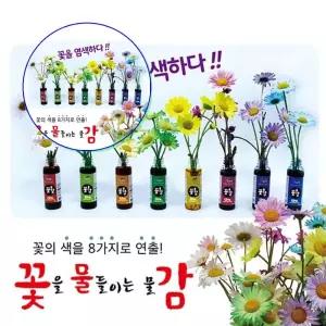 쌍문상회 글로벌이종이세상 만들기재료 꽃물감 꽃감 50ml 8가지색상