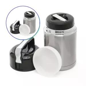 쌍문상회 스텐보온죽통 쿠킹메이드 간편조리 1L 도시락 실버