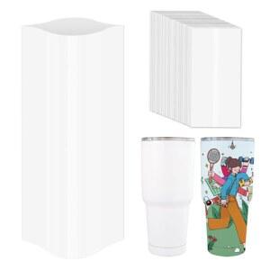 승화 텀블러용 HTVRONT 수축 랩 8 X 12 인치 - 60PCS 슬리브, 내열 텀블러 필름