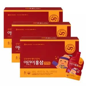 종근당건강 어린이 홍삼 튼튼업 20ml x 30포 3박스