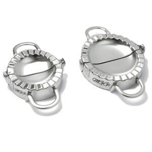 MGGi 스테인리스 스틸 만두 메이커, 파이 교자 엠파나다 프레스 몰드, 라비올리 몰드 페이스트리 도구, 1세트, 스몰+빅