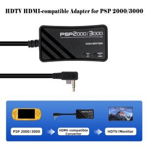 PSP 20003000 게임 콘솔 용 3M 다기능 720p1080p 해상도 HDTV HDMI 호환 Vdeo 오디오 어댑터 변환기 케이블