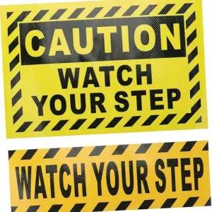 경고 안내 스티커 방수 주의 바닥 계단 조심 스티커 안전 미끄럼 발자국 논슬립 패드 방지
